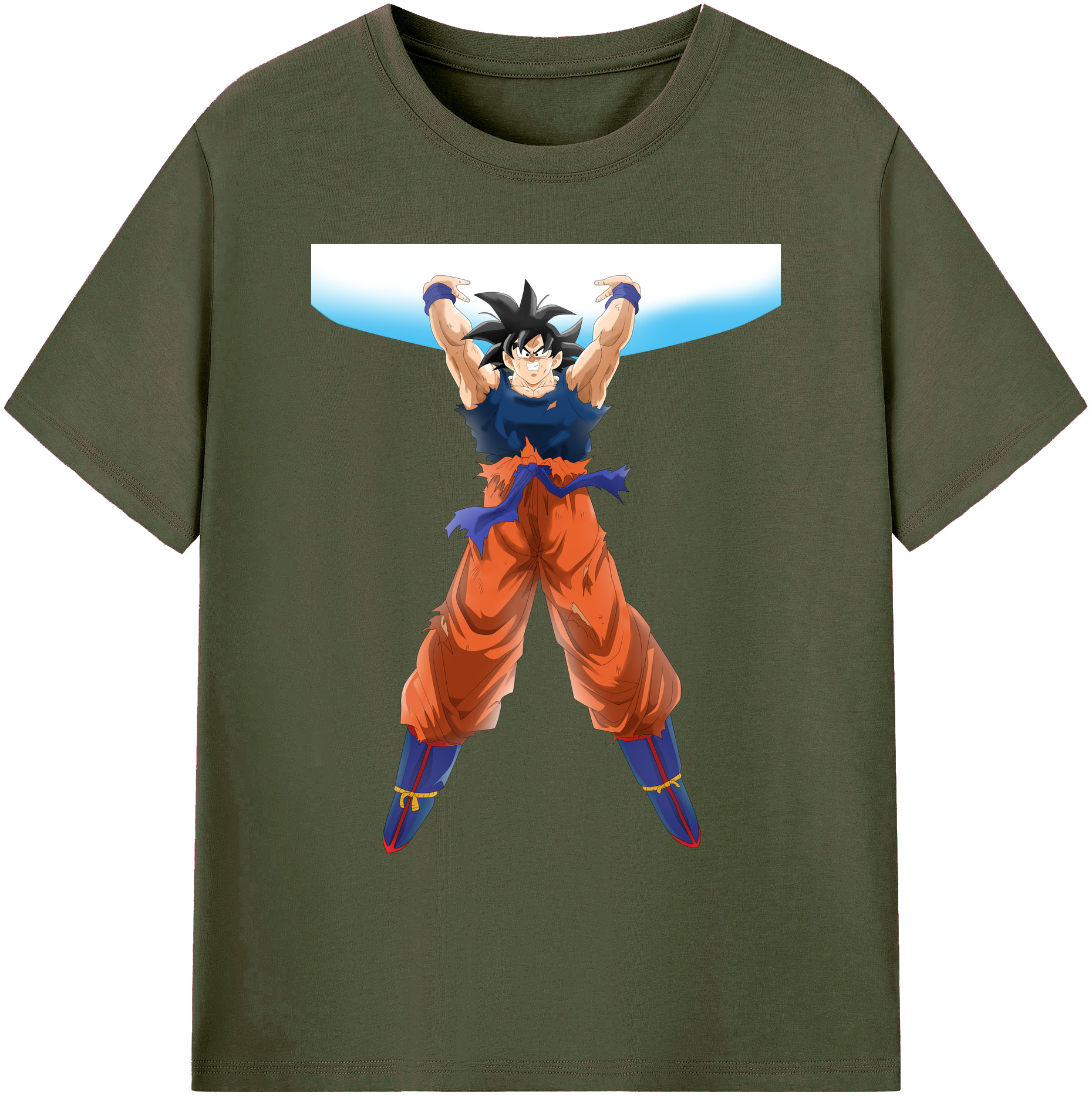 （画像用） ドラゴンボール 孫悟空（そん ごくう）Son Goku カカロット DRAGON BALL Kakarotto 綿100％ メンズ半袖Tシャツ｜肌触りやわらか＆通気性